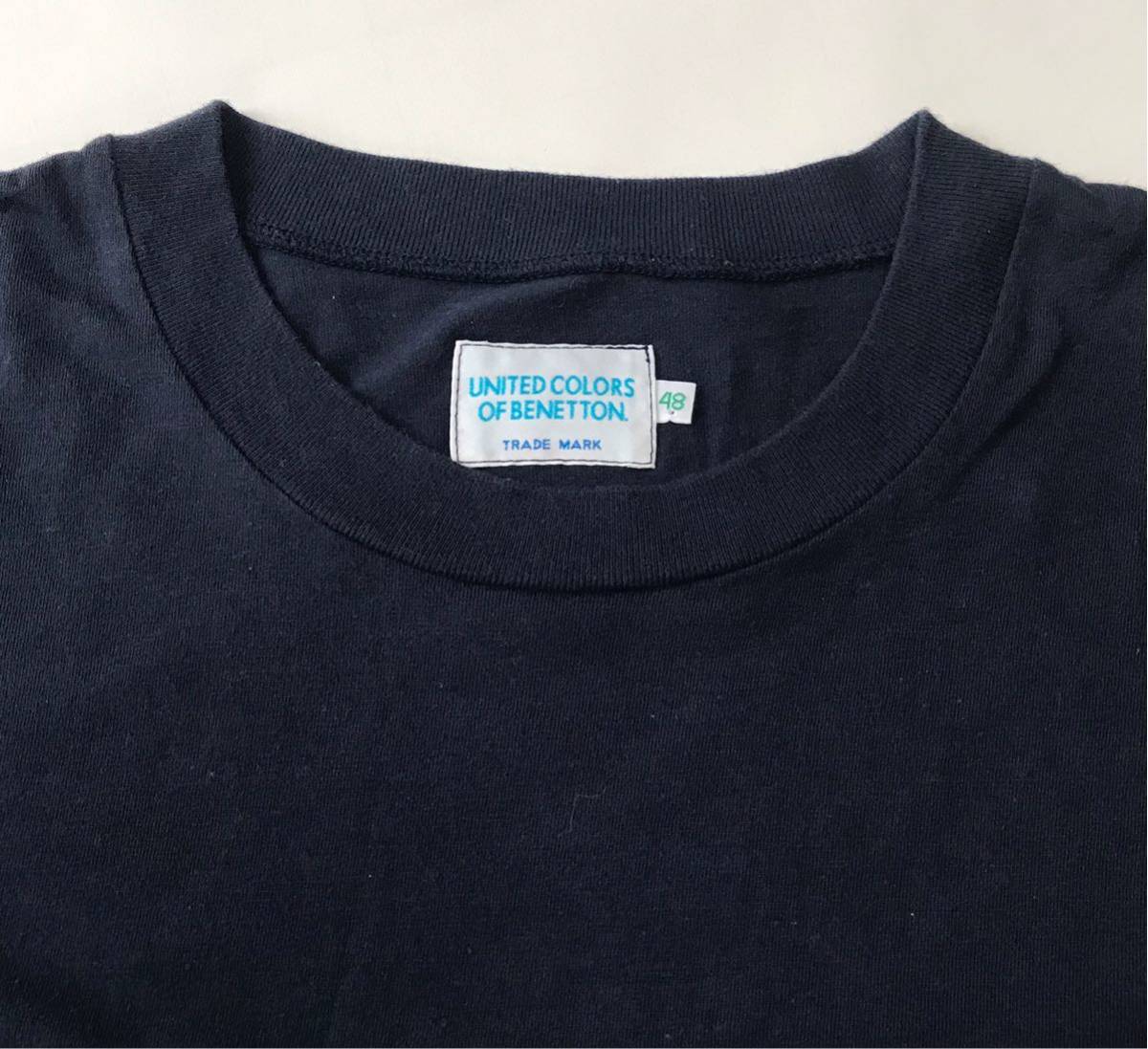 90’s UNITED COLORS OF BENETTON ベネトン ロゴ刺繍 Tシャツ_画像3