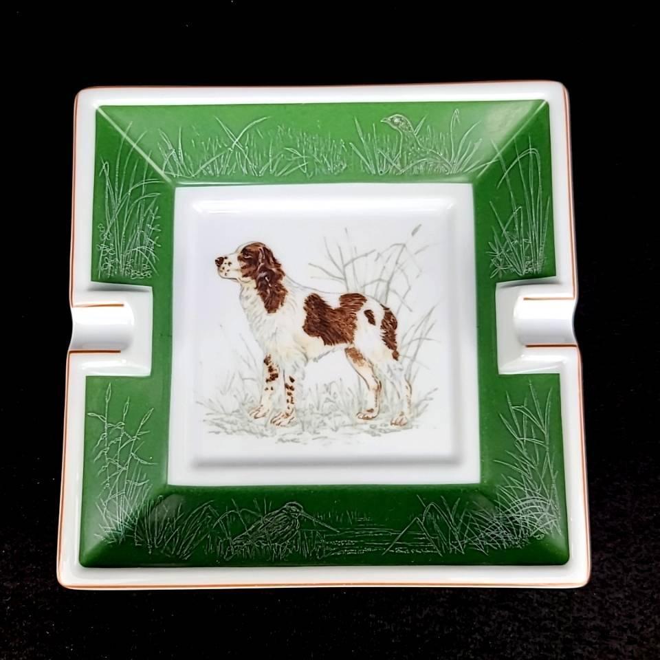 良品 エルメス HERMES ドッグ 犬 アッシュトレイ 灰皿 良品 エルメス HERMES ドッグ 犬 アッシュトレイ 灰皿