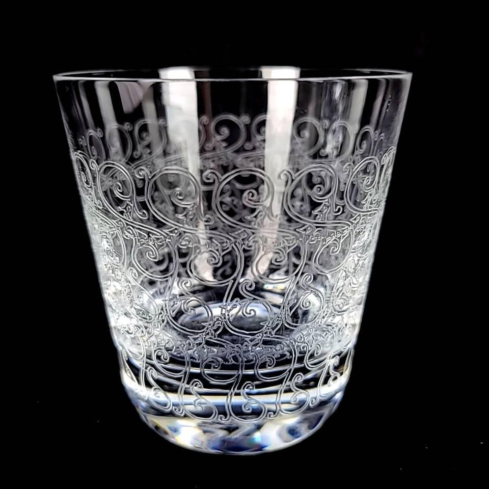 美品 バカラ Baccarat ローハン エッチング タンブラー 3客 美品 バカラ Baccarat ローハン エッチング タンブラー 3客
