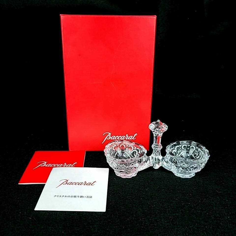 未使用 バカラ Baccarat ローザス ソルト&ペッパー 調味料入れ 未使用 バカラ Baccarat ローザス ソルト&ペッパー 調味料入れ