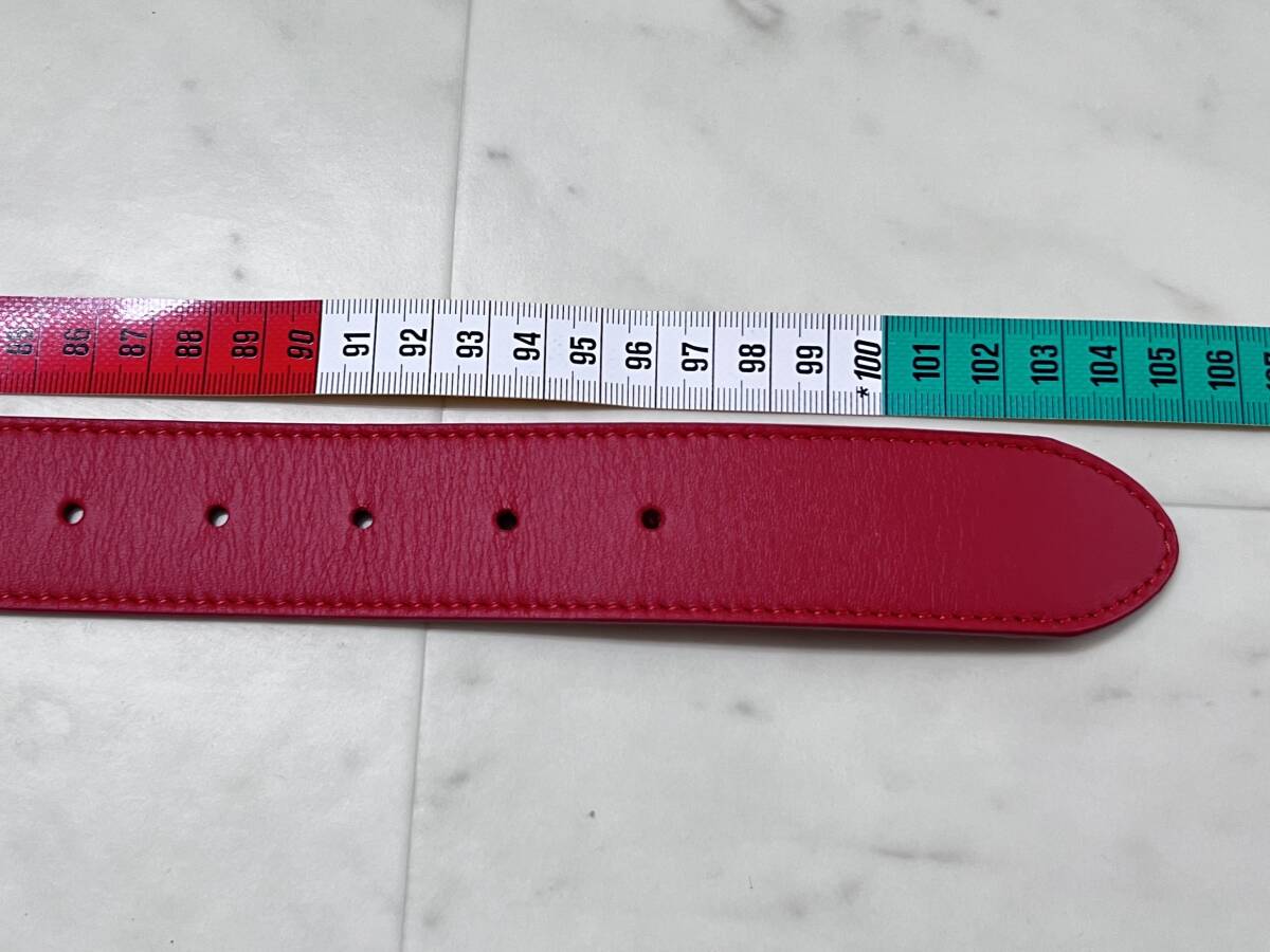 新品】SUPREME シュプリーム【 Studded Logo Belt Red】18SS 新品】SUPREME シュプリーム【 Studded Logo Belt Red】18SS