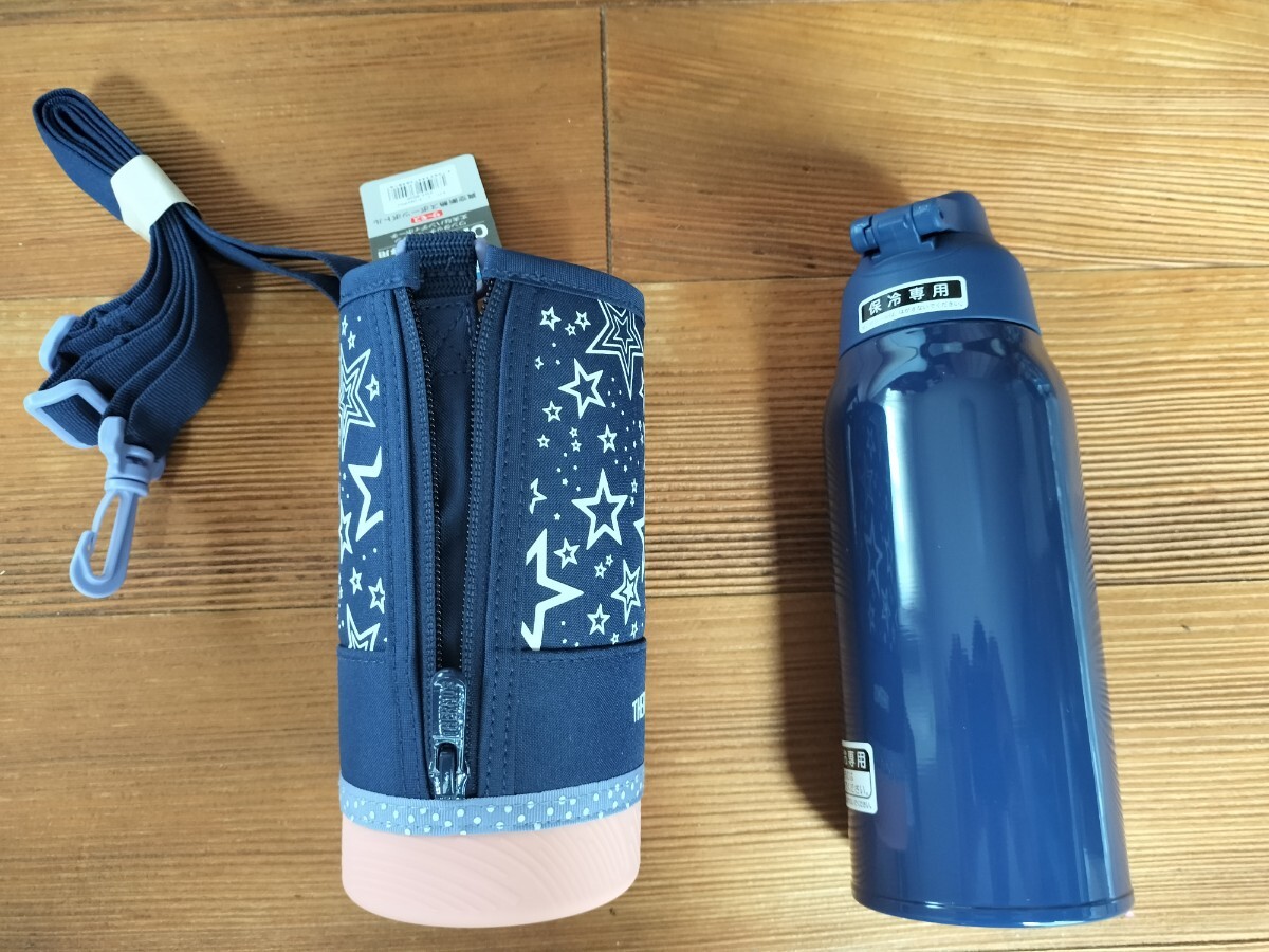  Thermos THERMOS flask vacuum insulation sport bottle 0.8L FHT-802F navy keep cool exclusive use 