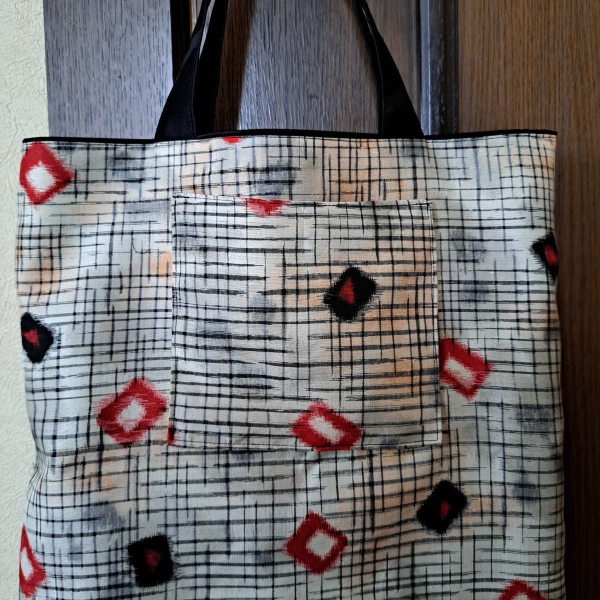 着物リメイク/ハンドメイド/雨コート/銘仙/トートバック 着物リメイク/ハンドメイド/雨コート/銘仙/トートバック