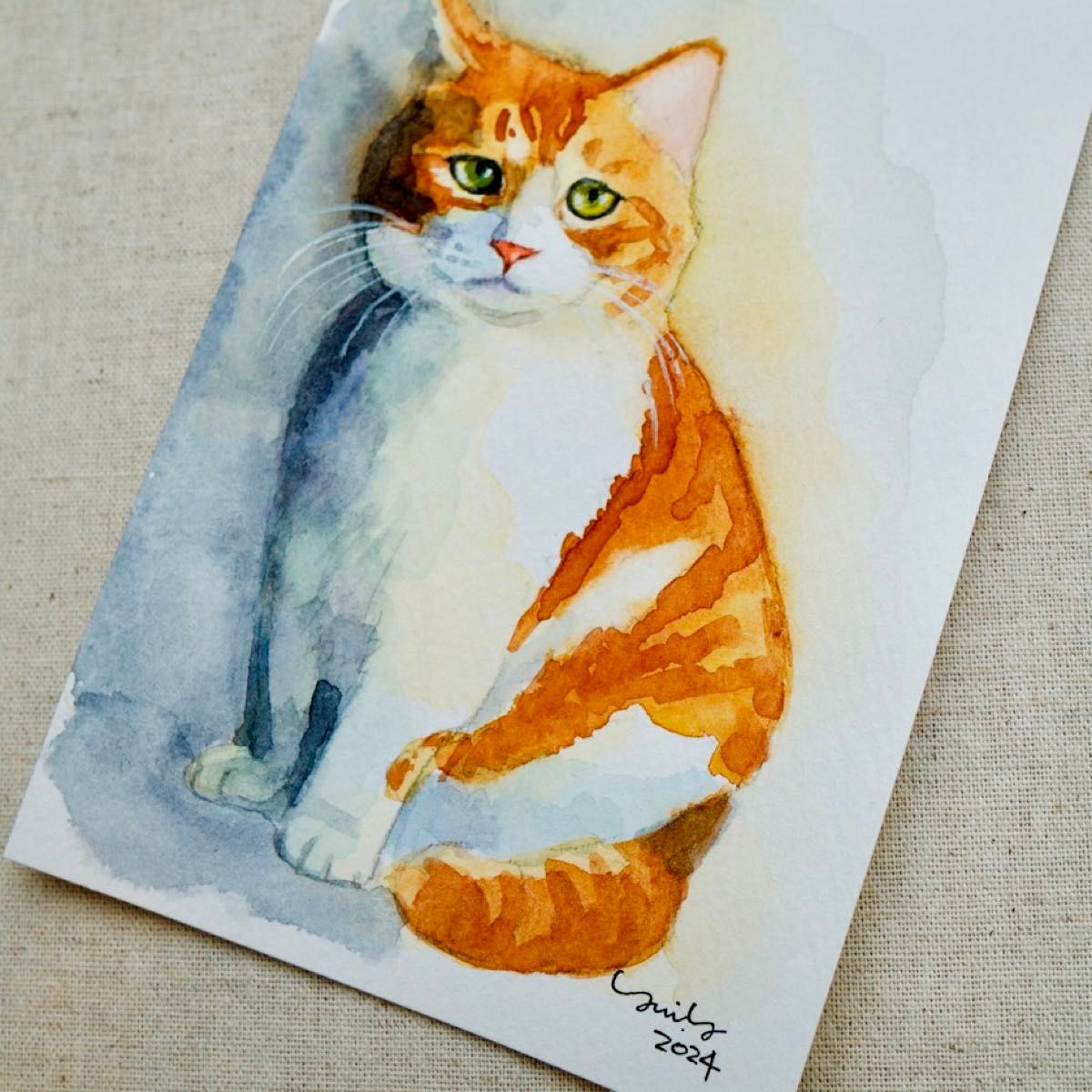 猫の絵173 水彩画 原画 茶白猫|Yahoo!フリマ(旧PayPayフリマ) 猫の絵173 水彩画 原画 茶白猫|Yahoo!フリマ(旧PayPayフリマ)