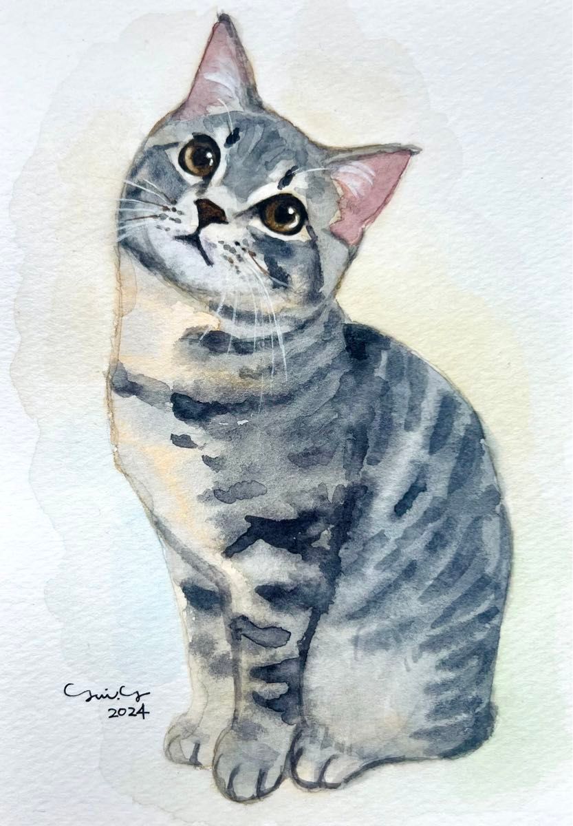 猫の絵183 水彩画 原画 サバトラ猫|Yahoo!フリマ(旧PayPayフリマ) 猫の絵183 水彩画 原画 サバトラ猫|Yahoo!フリマ(旧PayPayフリマ)