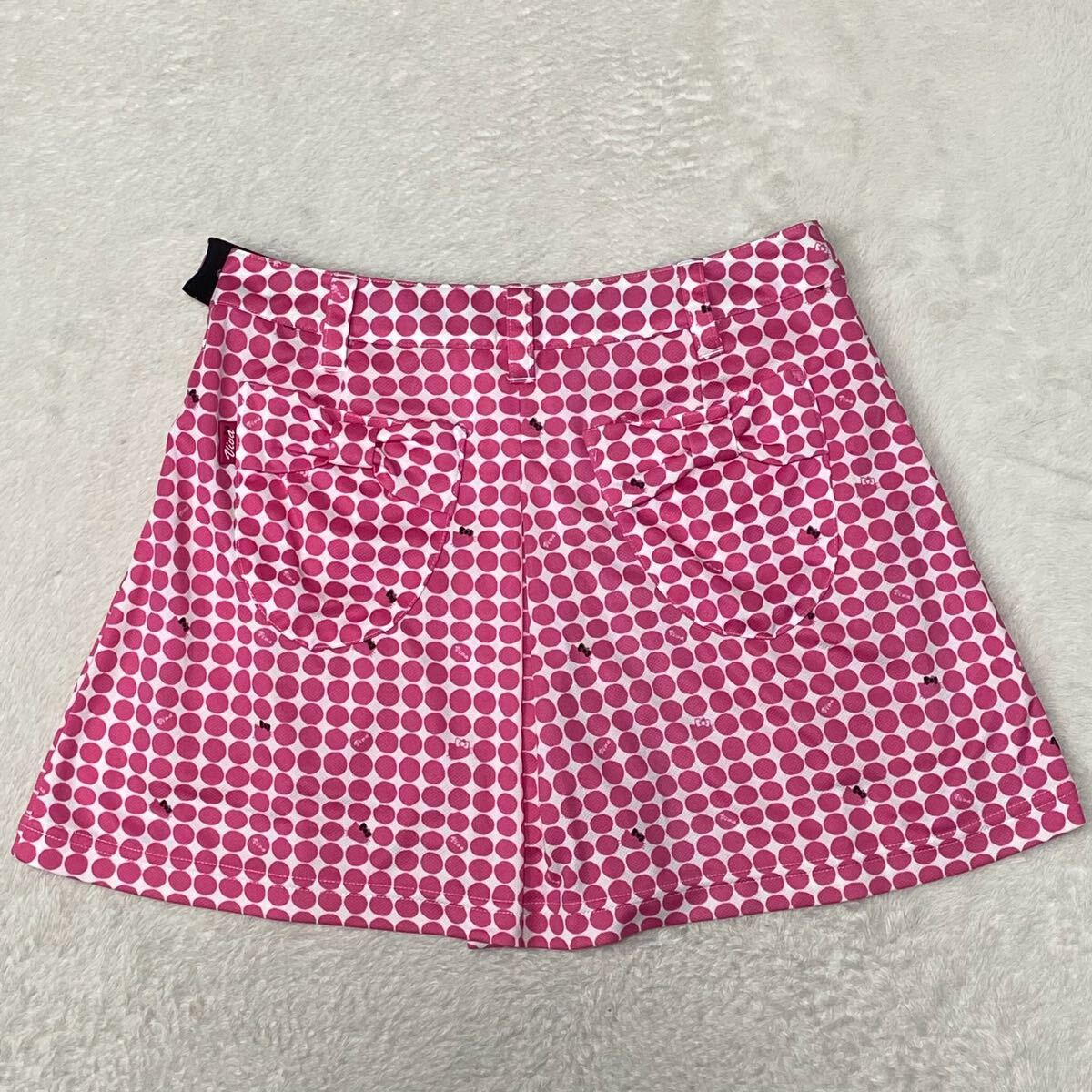 sanrio Sanrio ki tea Chan short pants total pattern pants ska ntsu pink pretty Golf GOLF lady's 40 size L corresponding 