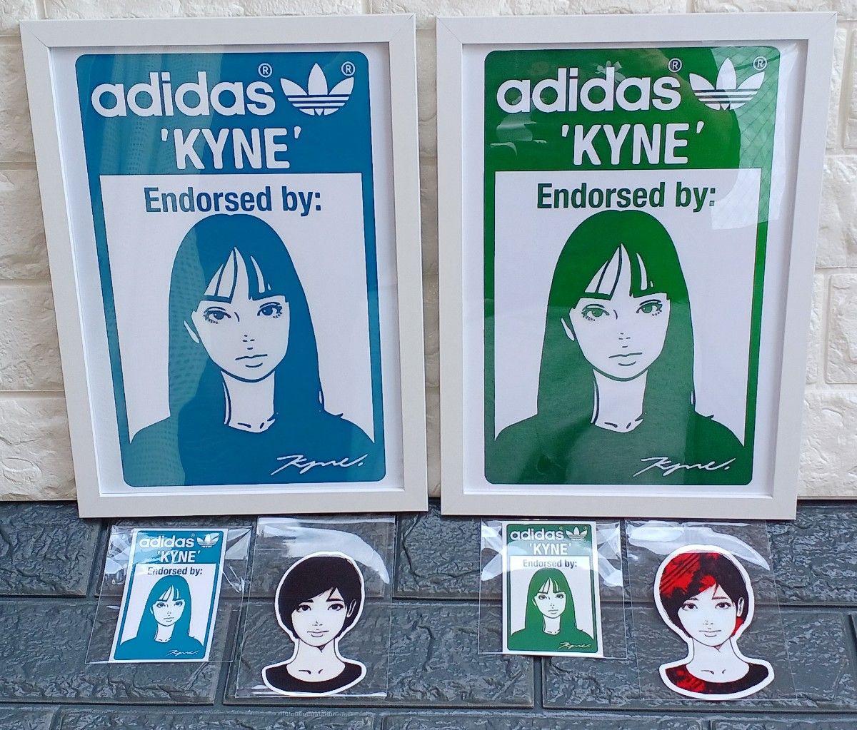 kyne / adidas キネ・アディダス【A4サイズ写真ポスター額装付き kyne / adidas キネ・アディダス【A4サイズ写真ポスター額装付き