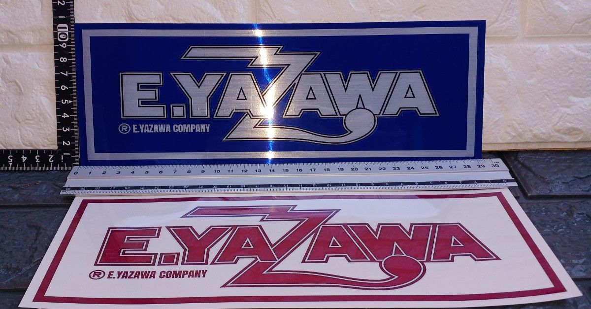 E YAZAWA / カンパニーロゴ / 紺&紫2枚セット【防水・ライン E YAZAWA / カンパニーロゴ / 紺&紫2枚セット【防水・ライン