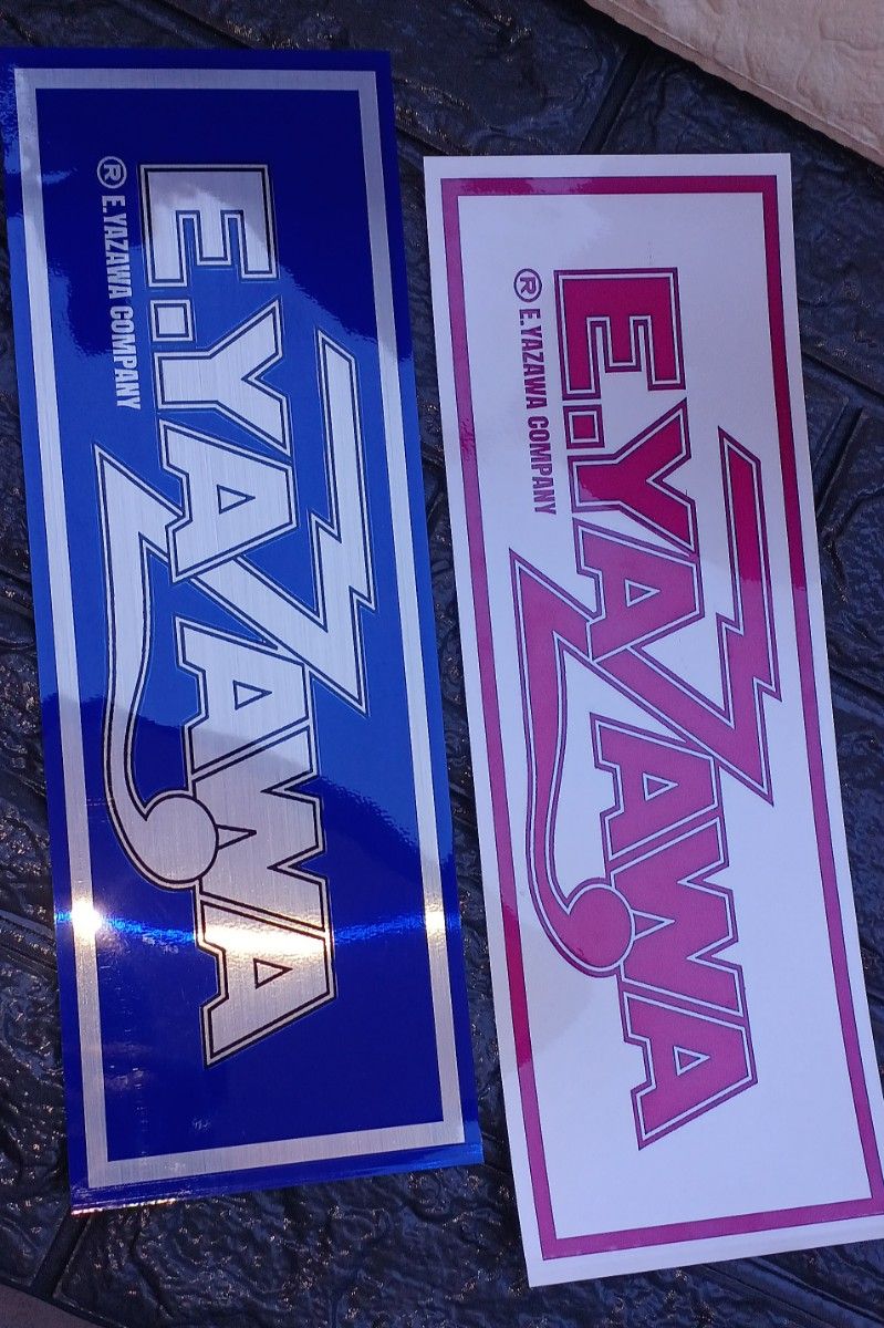 E YAZAWA / カンパニーロゴ / 紺&紫2枚セット【防水・ライン E YAZAWA / カンパニーロゴ / 紺&紫2枚セット【防水・ライン