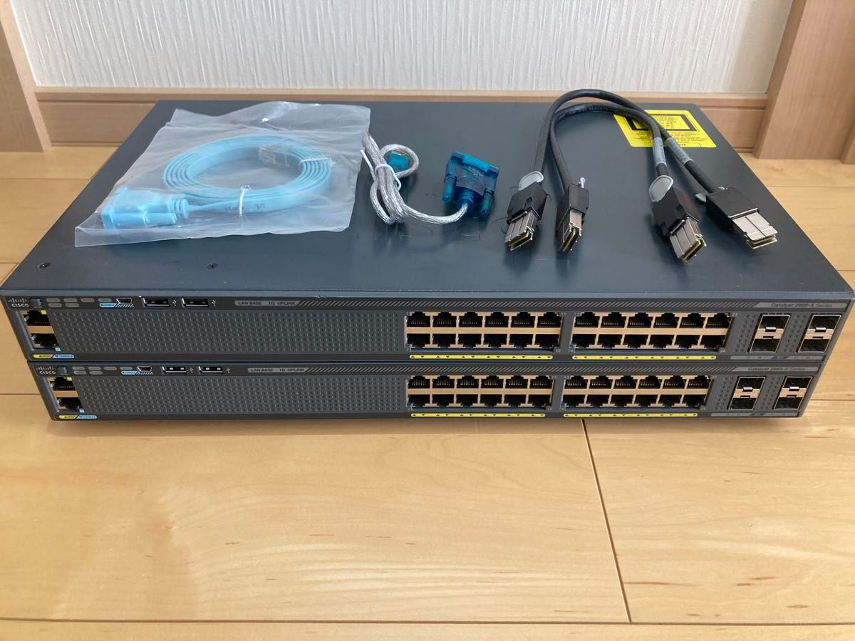 CCNA CCNP】スタック2台ciscoL2スイッチWS-C2960X-24TS-L|Yahoo CCNA CCNP】スタック2台ciscoL2スイッチWS-C2960X-24TS-L|Yahoo