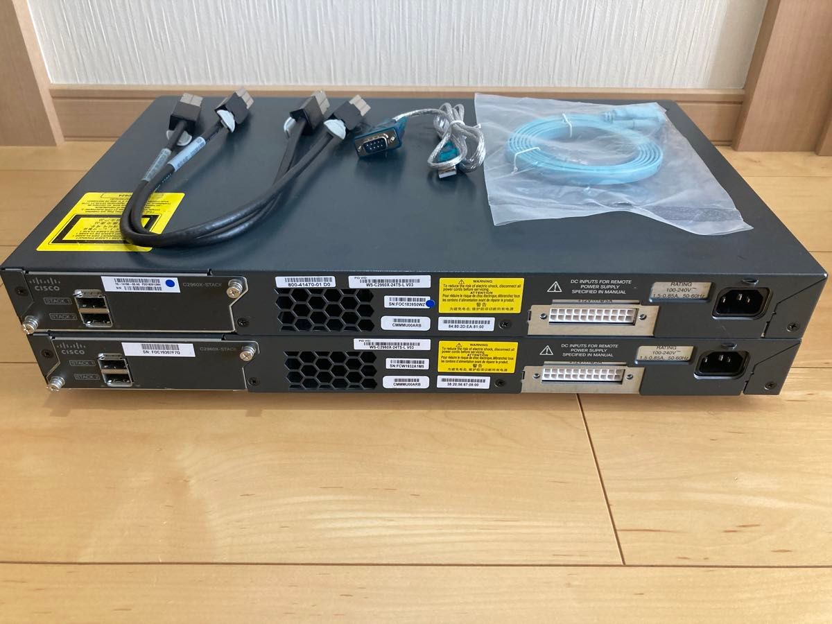 CCNA CCNP】スタック2台ciscoL2スイッチWS-C2960X-24TS-L|Yahoo CCNA CCNP】スタック2台ciscoL2スイッチWS-C2960X-24TS-L|Yahoo