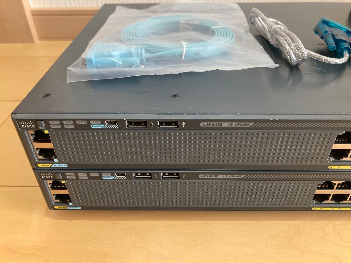 CCNA CCNP】スタック2台ciscoL2スイッチWS-C2960X-24TS-L|Yahoo CCNA CCNP】スタック2台ciscoL2スイッチWS-C2960X-24TS-L|Yahoo