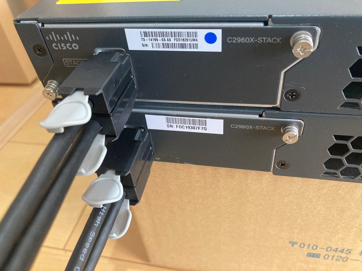 CCNA CCNP】スタック2台ciscoL2スイッチWS-C2960X-24TS-L|Yahoo CCNA CCNP】スタック2台ciscoL2スイッチWS-C2960X-24TS-L|Yahoo