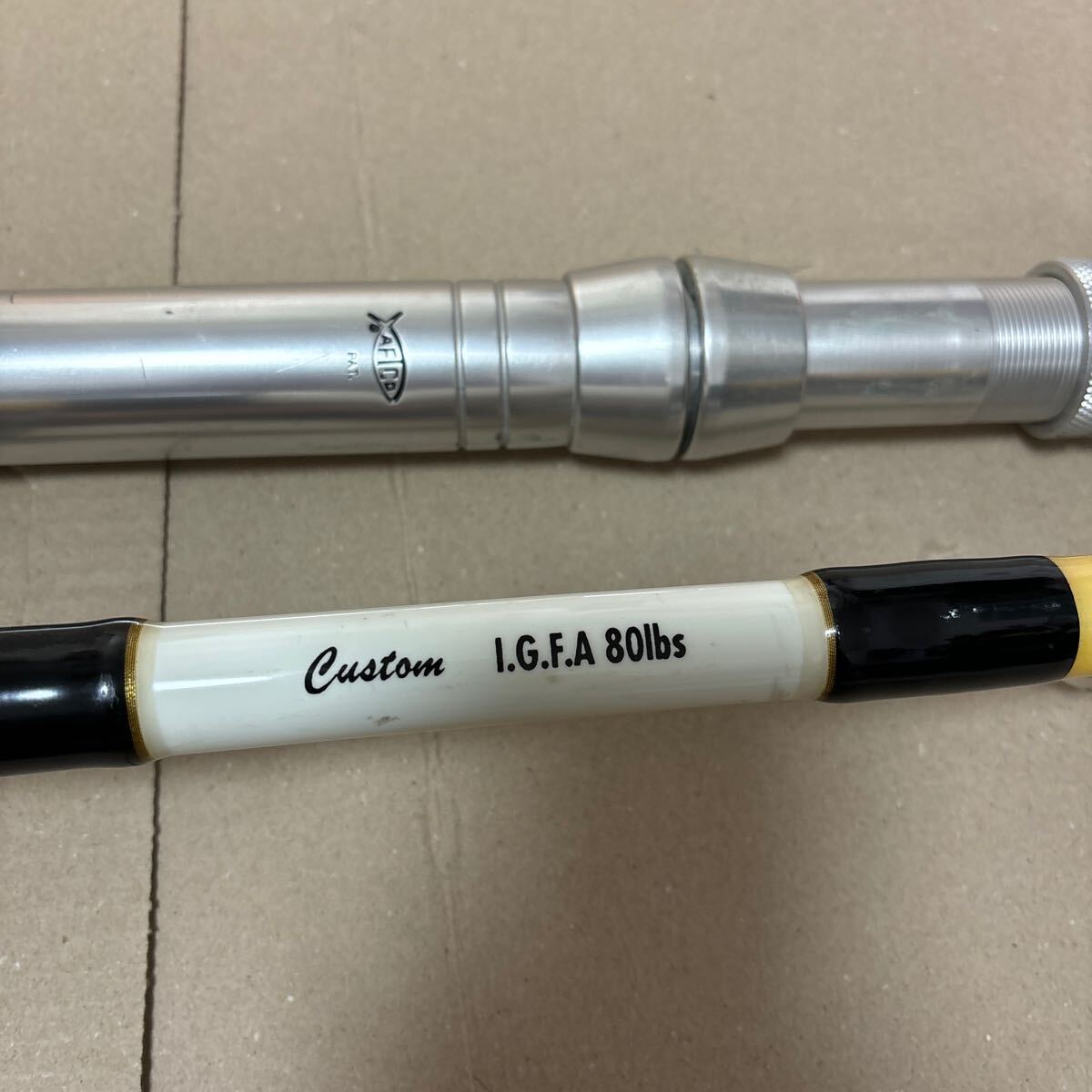 トローリングロッド customカスタム IGFA80lbs中古動作良好品 トローリングロッド customカスタム IGFA80lbs中古動作良好品