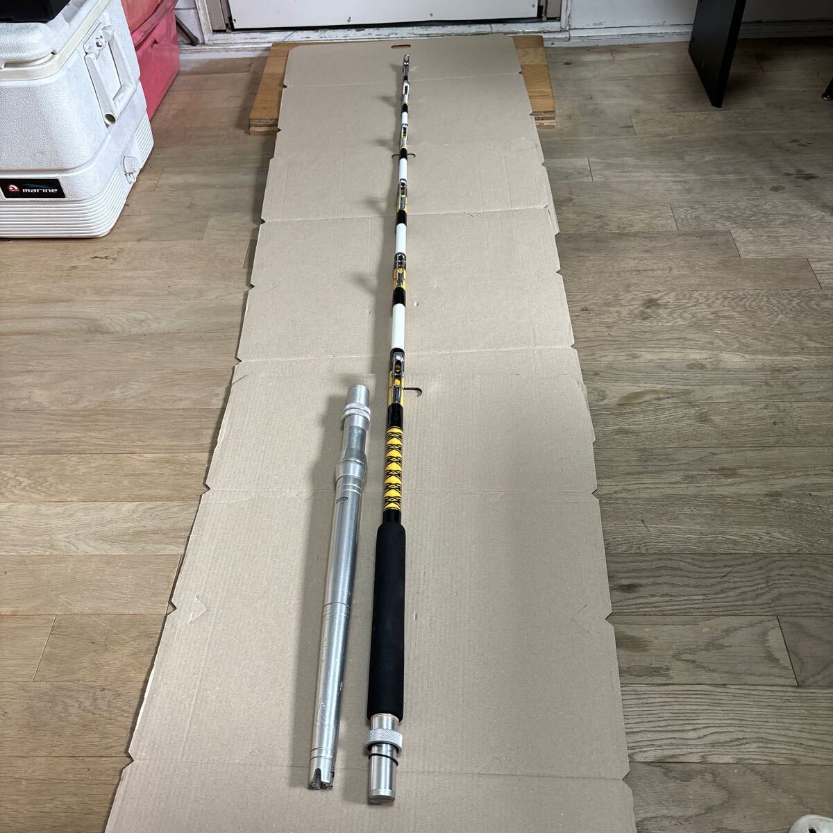 トローリングロッド customカスタム IGFA80lbs中古動作良好品 トローリングロッド customカスタム IGFA80lbs中古動作良好品