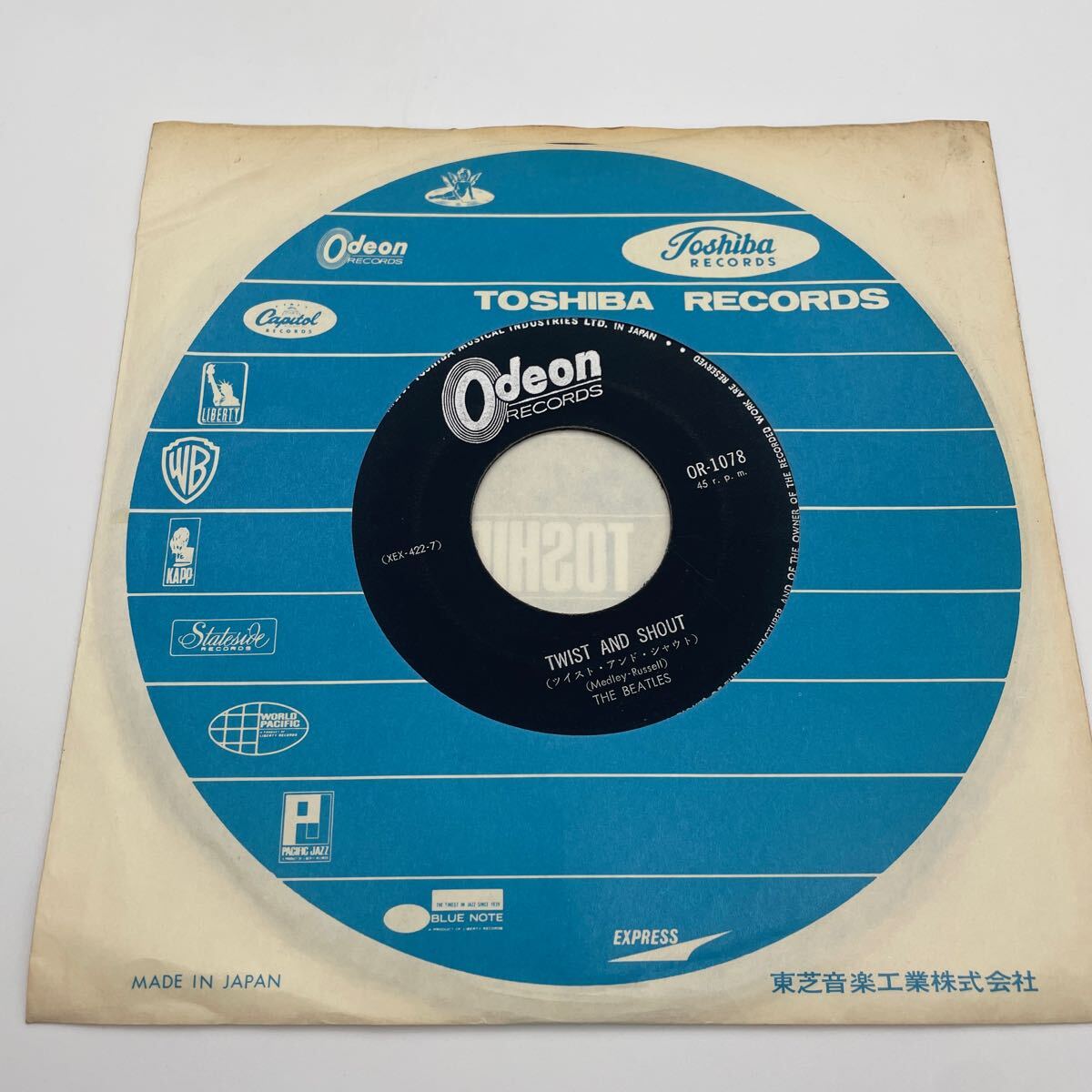 ビートルズ 稀少フチ有り ◉オデオン400円盤 ●ツイスト アンド シャウト ビートルズ 稀少フチ有り ◉オデオン400円盤 ○ツイスト アンド
