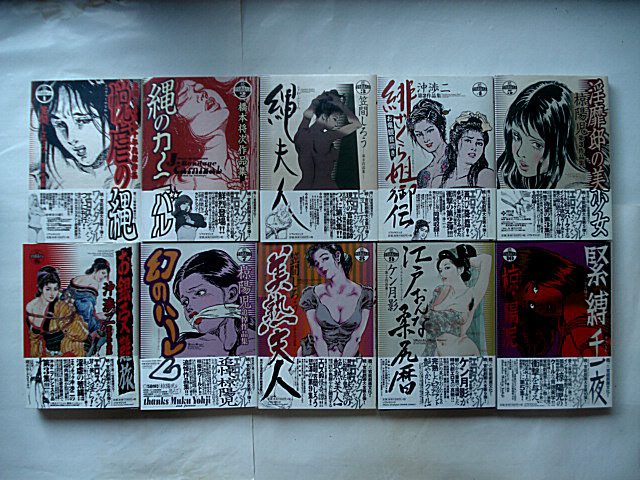 総合福袋 『続官能劇画大全』全10巻揃い 縄夫人 緋ざくら姐御伝 お銀受難旅 緊縛千一夜 笠間しろう 椋陽児 沖渉二 ソフトマジック 帯付き 青年