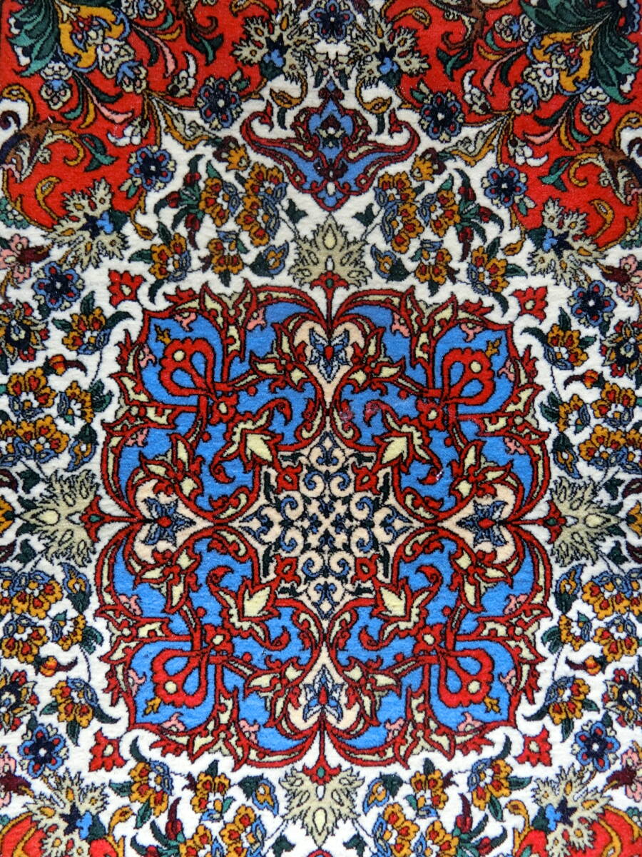 □得々□アンティーク/persian/WOOL&SILK/ペルシャ絨毯 □得々□アンティーク/persian/WOOL&SILK/ペルシャ絨毯