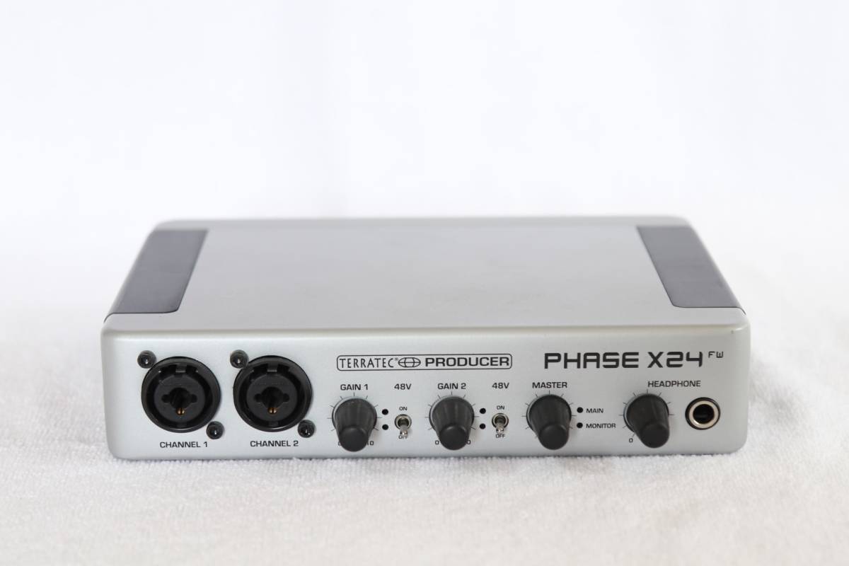 * free shipping *# original box accessory attaching used #Terratec Phase X24 FW Recording Kit (FireWire audio interface + condenser microphone )