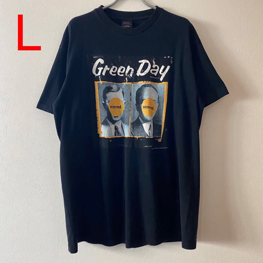 レア 古着 Vintage 90s Green Day Nimrod Back Cover Tee L レア 古着 Vintage 90s Green Day Nimrod Back Cover Tee L