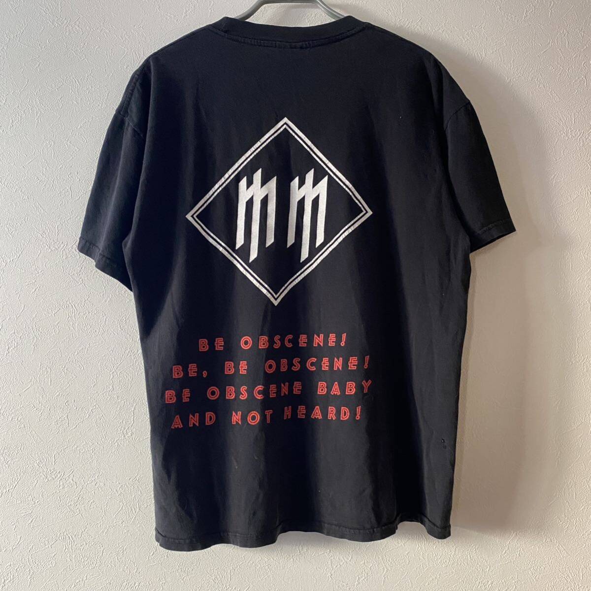 レア 古着 Y2K Vintage Marilyn Manson mOBSCENE Tee L マリリン レア 古着 Y2K Vintage Marilyn Manson mOBSCENE Tee L マリリン