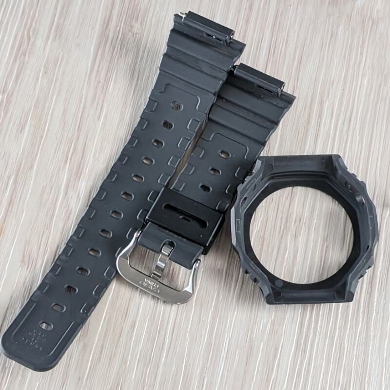 G-SHOCK GA-2100 純正ベゼル・ベルト ブラック + ワイヤーガード G-SHOCK GA-2100 純正ベゼル・ベルト ブラック + ワイヤーガード