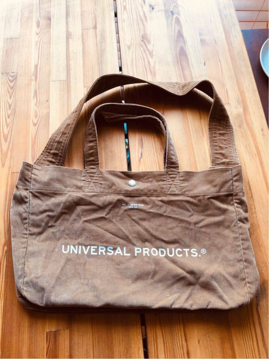 高価値】 UNIVERSAL PRODUCTS NEWS BAG Beige 1LDK 男性用