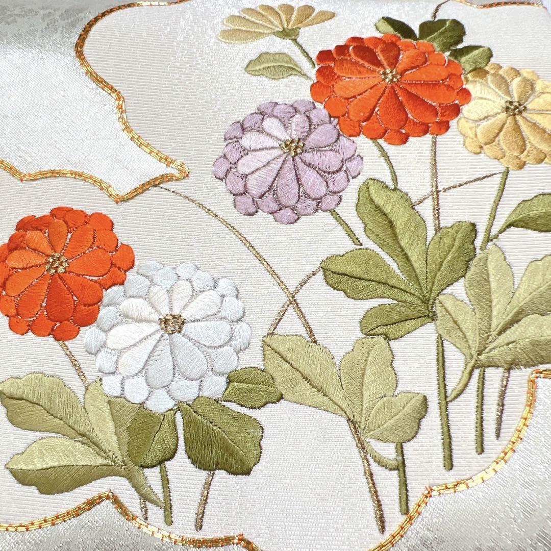 刺繍 名古屋帯 金駒刺繍 花模様 雲 着物 014w|Yahoo!フリマ(旧 刺繍 名古屋帯 金駒刺繍 花模様 雲 着物 014w|Yahoo!フリマ(旧