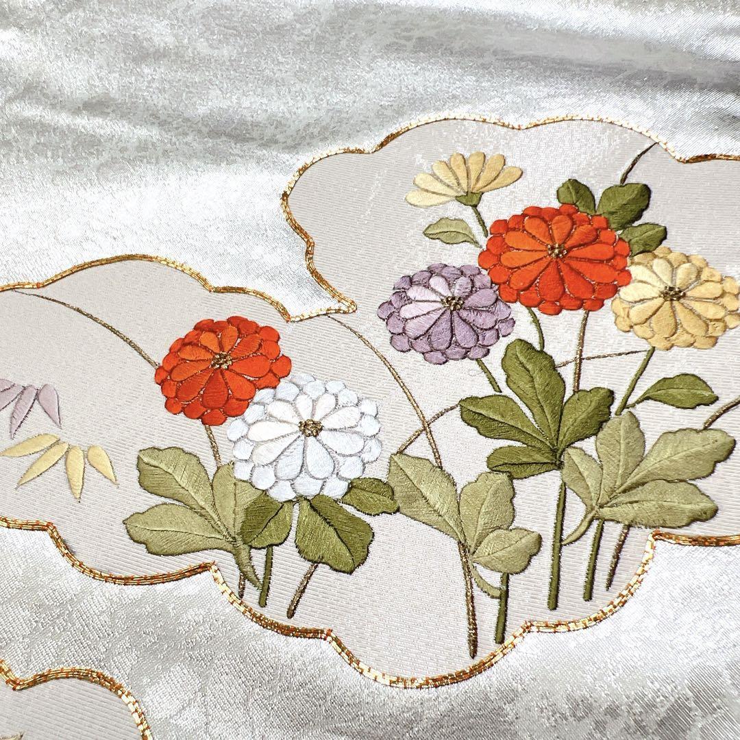 刺繍 名古屋帯 金駒刺繍 花模様 雲 着物 014w|Yahoo!フリマ(旧 刺繍 名古屋帯 金駒刺繍 花模様 雲 着物 014w|Yahoo!フリマ(旧