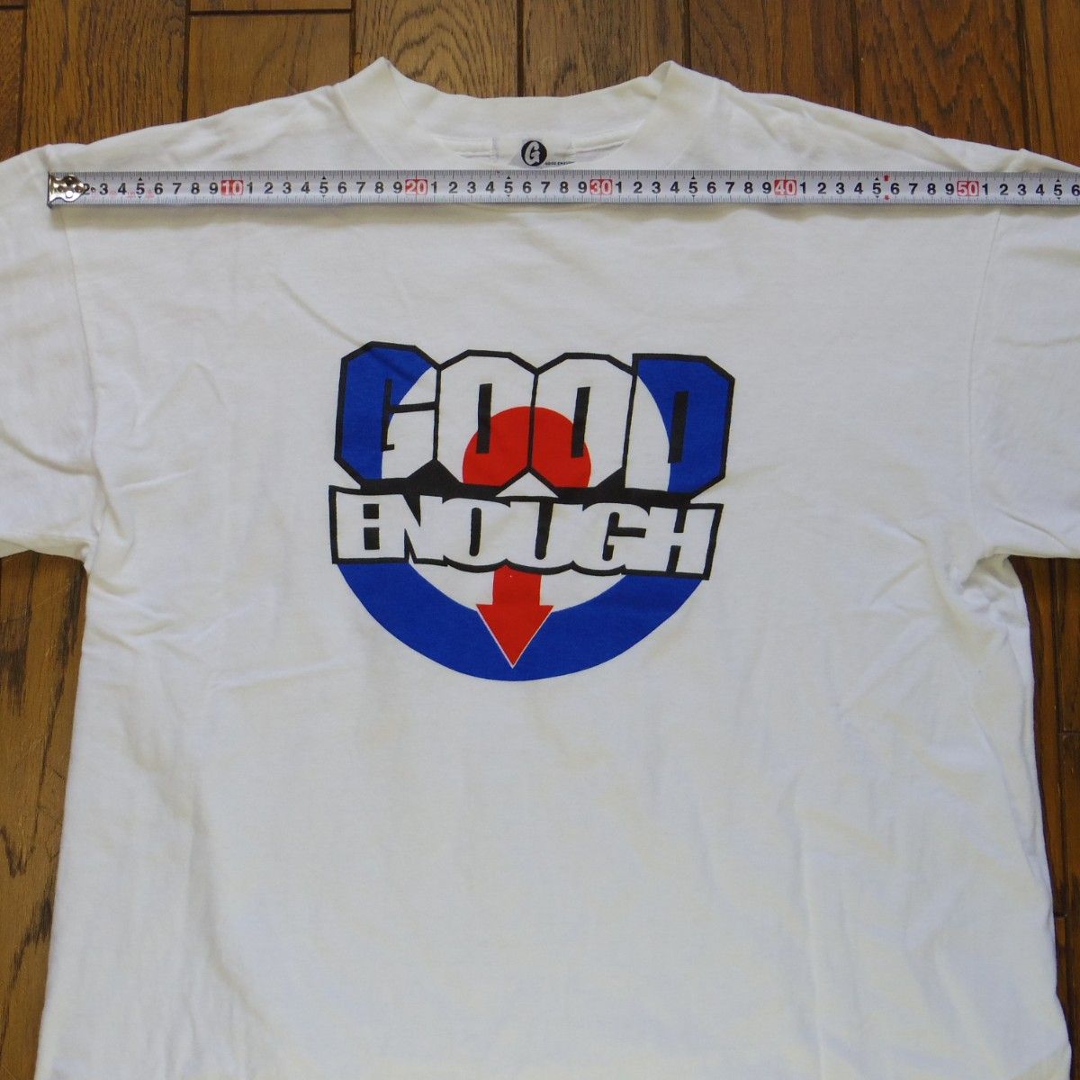 90s GOODENOUGH グッドイナフ ターゲットロゴ Tシャツ L 白 90s GOODENOUGH グッドイナフ ターゲットロゴ Tシャツ L 白