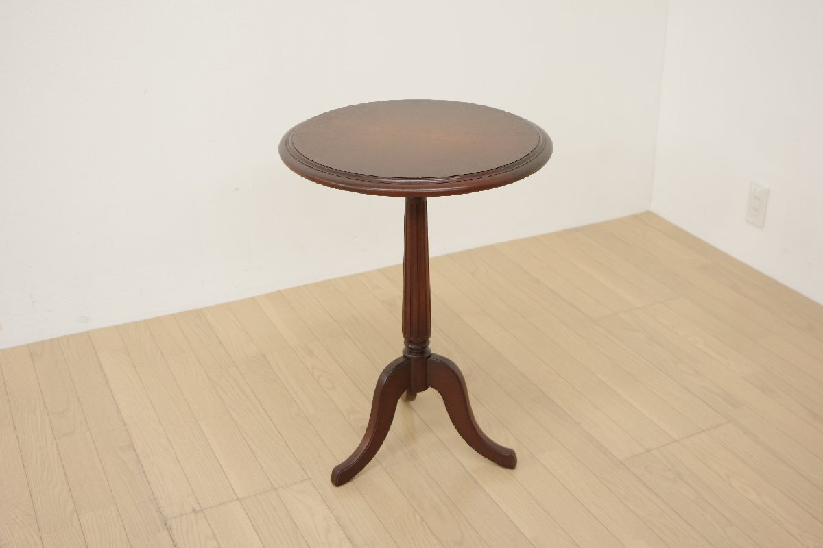 CondeHouse カンディハウス サイドテーブル 旭川家具 コーヒー カフェ リビング 客間 丸 ラウンド クラシカル シンプル モダンオーク材