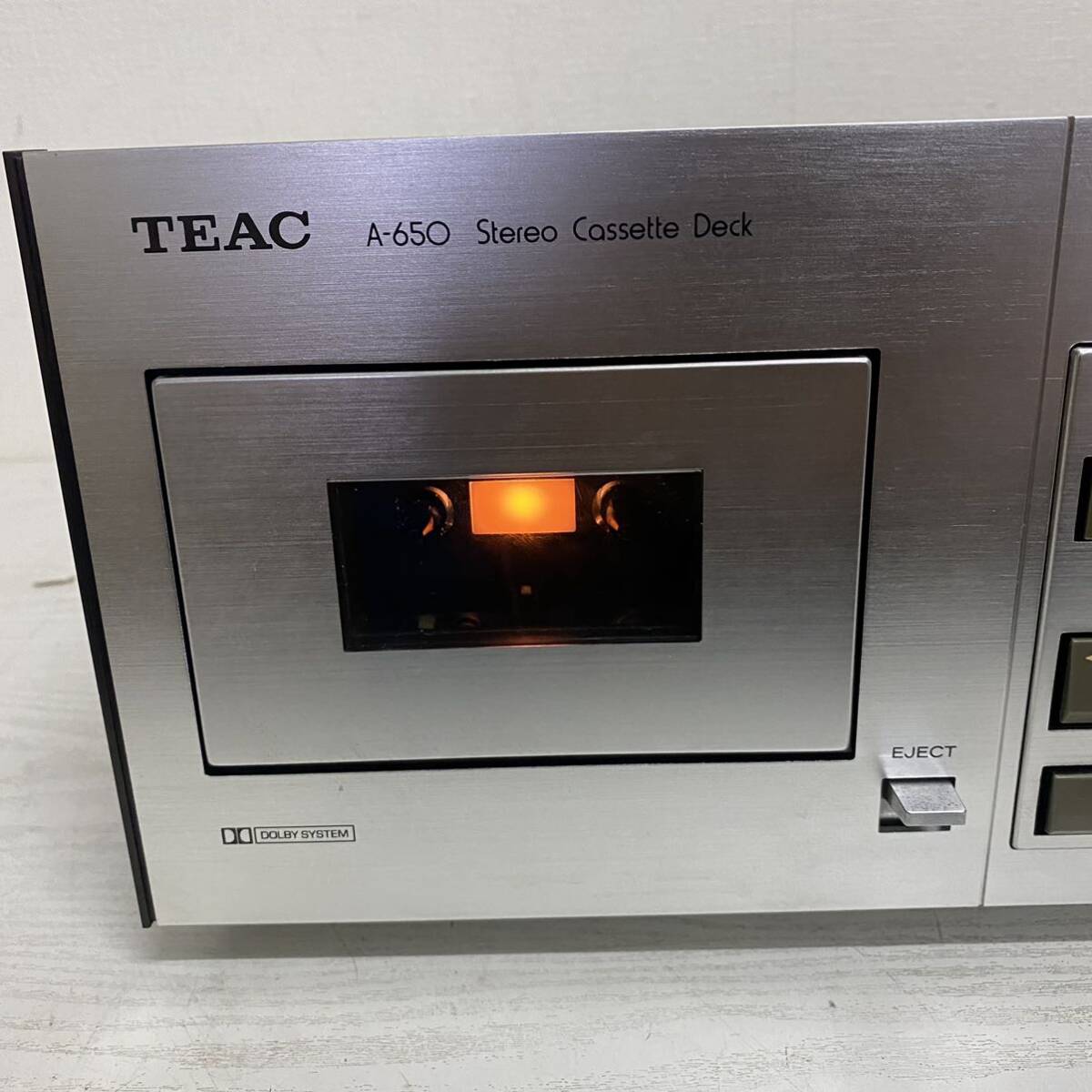 TEAC A-650 ステレオカセットデッキ STEREO CASSETTE DECK