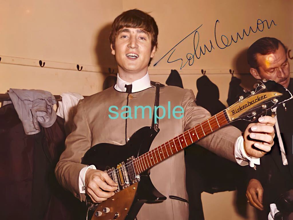 Amazon.co.jp: ジョン・レノン1965アート ピクチャ-額装John