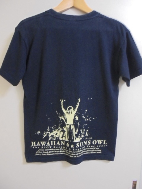 HAWAIIAN 6 ハワイアン6＆SUNS OWL サンズオウル 2007 ツアー Tシャツ/S_画像2