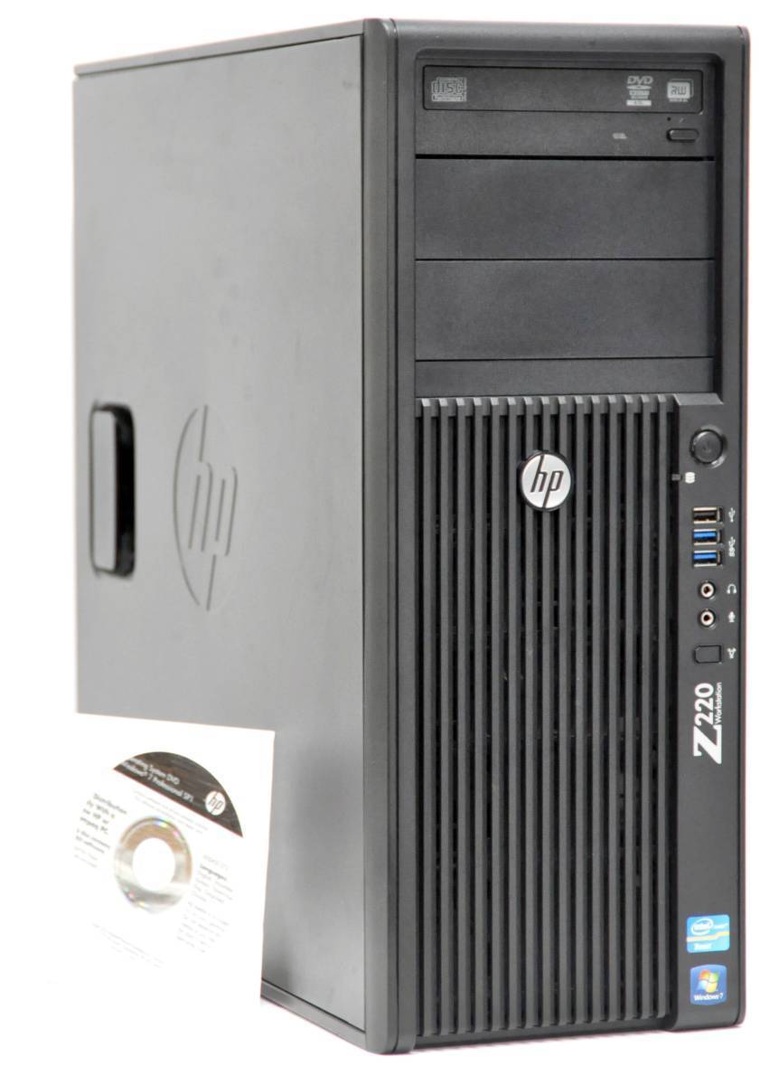 *4 core 8s red HP Z220 Workstation Xeon E3-1270V2 3.5GHz memory 8GB high capacity HDD 500GB Quadro600 multi Win10Pro64