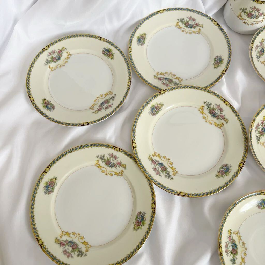 old Noritake プレート 10枚とミルクジャグ 花柄 洋食器 old Noritake プレート 10枚とミルクジャグ 花柄 洋食器