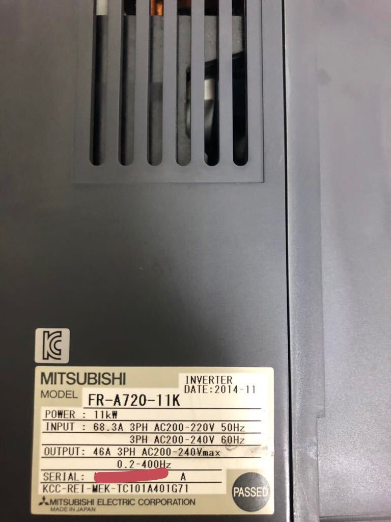 中古美品(動作確認済み)三菱電機 MITSUBISHI インバーター FR 中古美品(動作確認済み)三菱電機 MITSUBISHI インバーター FR