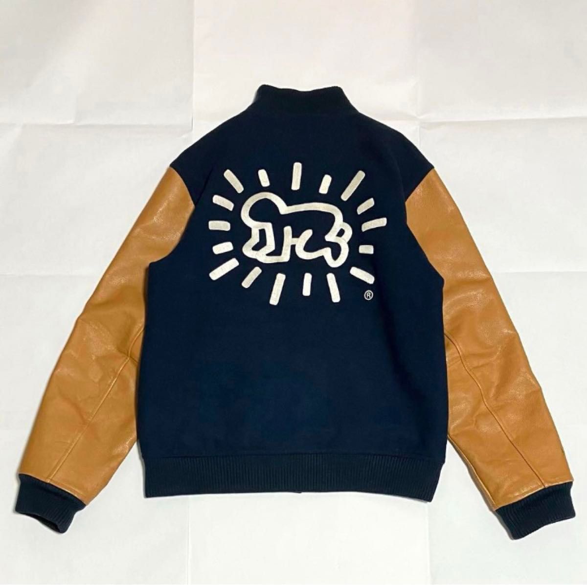 希少】Columbia×Keith Haring コラボスタジャン 牛革レザー 希少】Columbia×Keith Haring コラボスタジャン 牛革レザー