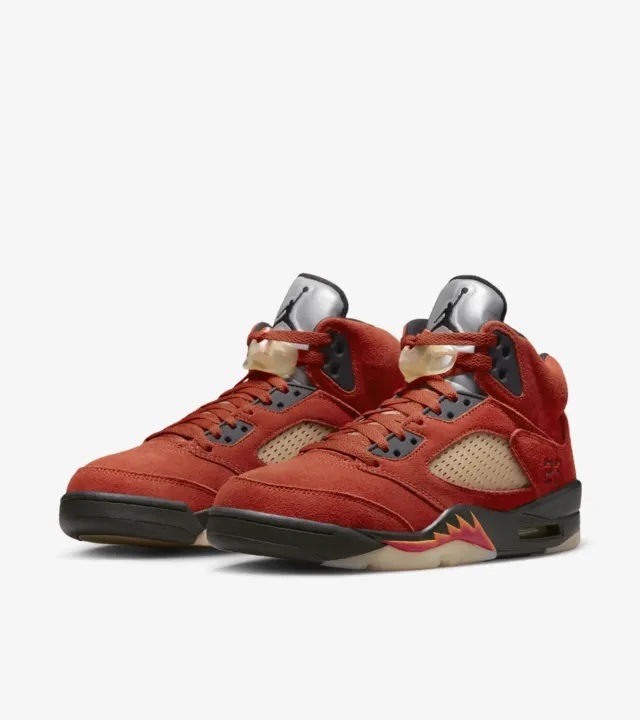 WMNS AIR JORDAN 5 "DUNK ON MARS" DD9336-800 (マーシャンサンライズ/ファイヤーレッド/モスリン/ブラック)