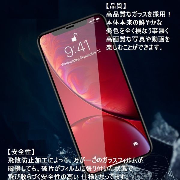 iPhone XS MAX ガラスフィルム アイフォンxs MAX 全面 6Ｄ 9h 耐衝撃 気泡レス 耐指紋 DoCoMo au softbank SIMフリー ジャンク 256 512 10_画像4