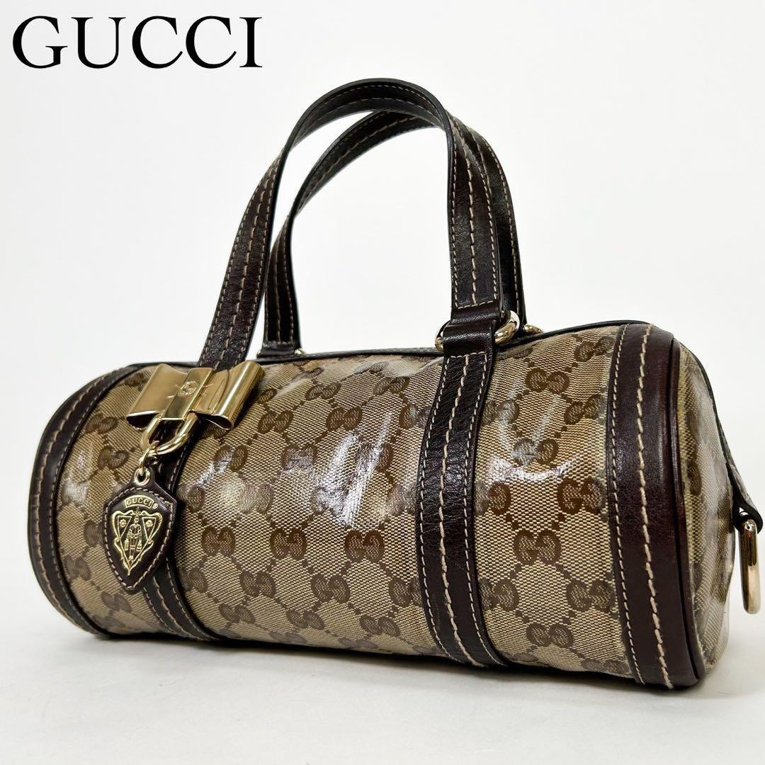 美品・希少モデル GUCCI グッチ ハンドバッグ ミニボストン 美品・希少モデル GUCCI グッチ ハンドバッグ ミニボストン