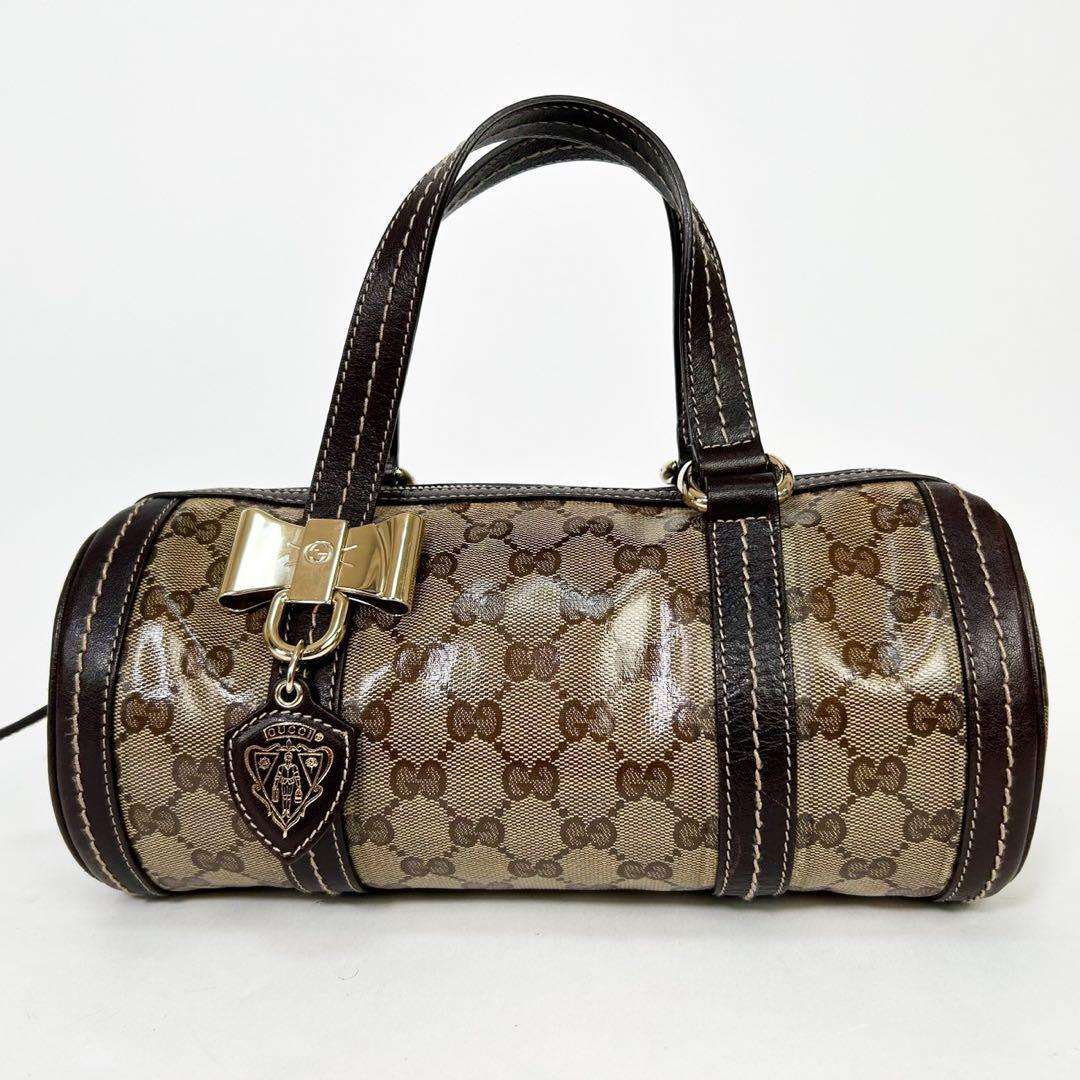 美品・希少モデル GUCCI グッチ ハンドバッグ ミニボストン 美品・希少モデル GUCCI グッチ ハンドバッグ ミニボストン