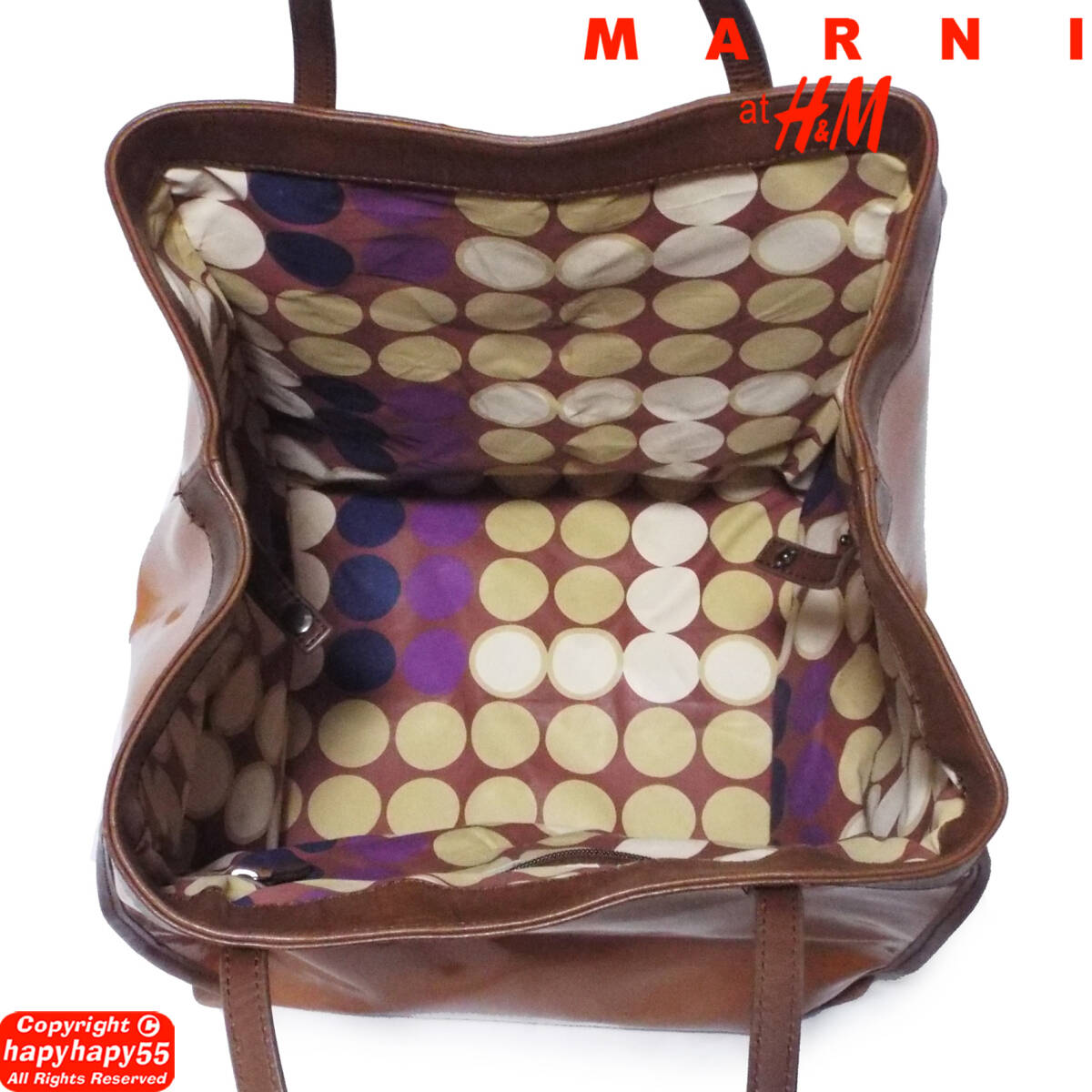  немедленно полная распродажа #MARNI at H&M 2012 весна только лето сотрудничество эмаль x кожа большая сумка * Marni H and M box сумка архив редкий 