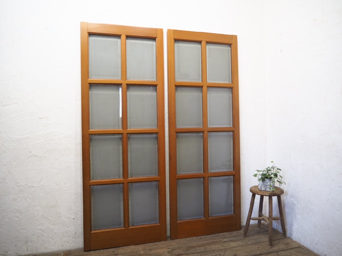 タQ0893◇(1)【H177cm×W66,5cm】×2枚◇しっかりとした造りの古い タQ0893◇(1)【H177cm×W66,5cm】×2枚◇しっかりとした造りの古い