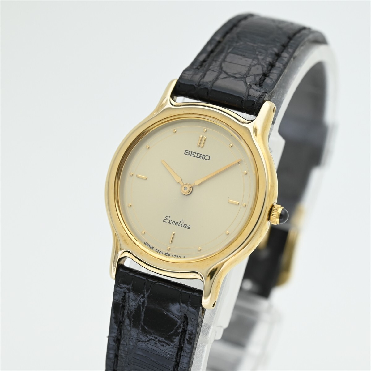 7.SEIKO/エクセリーヌ 1986年製造 7320-0350 クオーツ 電池交換 7.SEIKO/エクセリーヌ 1986年製造 7320-0350 クオーツ 電池交換