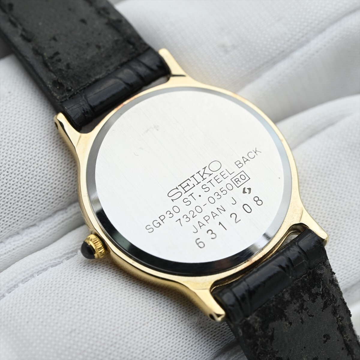 7.SEIKO/エクセリーヌ 1986年製造 7320-0350 クオーツ 電池交換 7.SEIKO/エクセリーヌ 1986年製造 7320-0350 クオーツ 電池交換