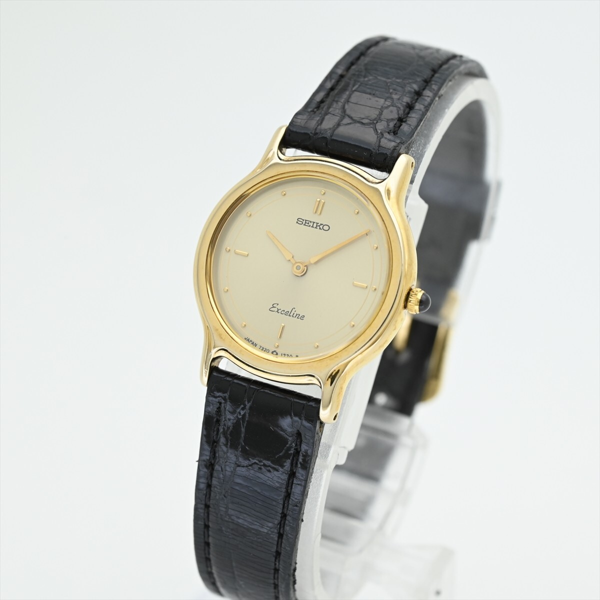 7.SEIKO/エクセリーヌ 1986年製造 7320-0350 クオーツ 電池交換 7.SEIKO/エクセリーヌ 1986年製造 7320-0350 クオーツ 電池交換