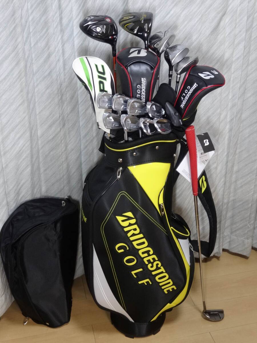 【おすすめ】 ◆カッコ良さ抜群!◆程度良好◎!◆BRIDGESTONE(ツアステ)/ODYSSEY他◆《BRIDGESTONE》新品バッグ付!◆S◆上限14本!◆ セット