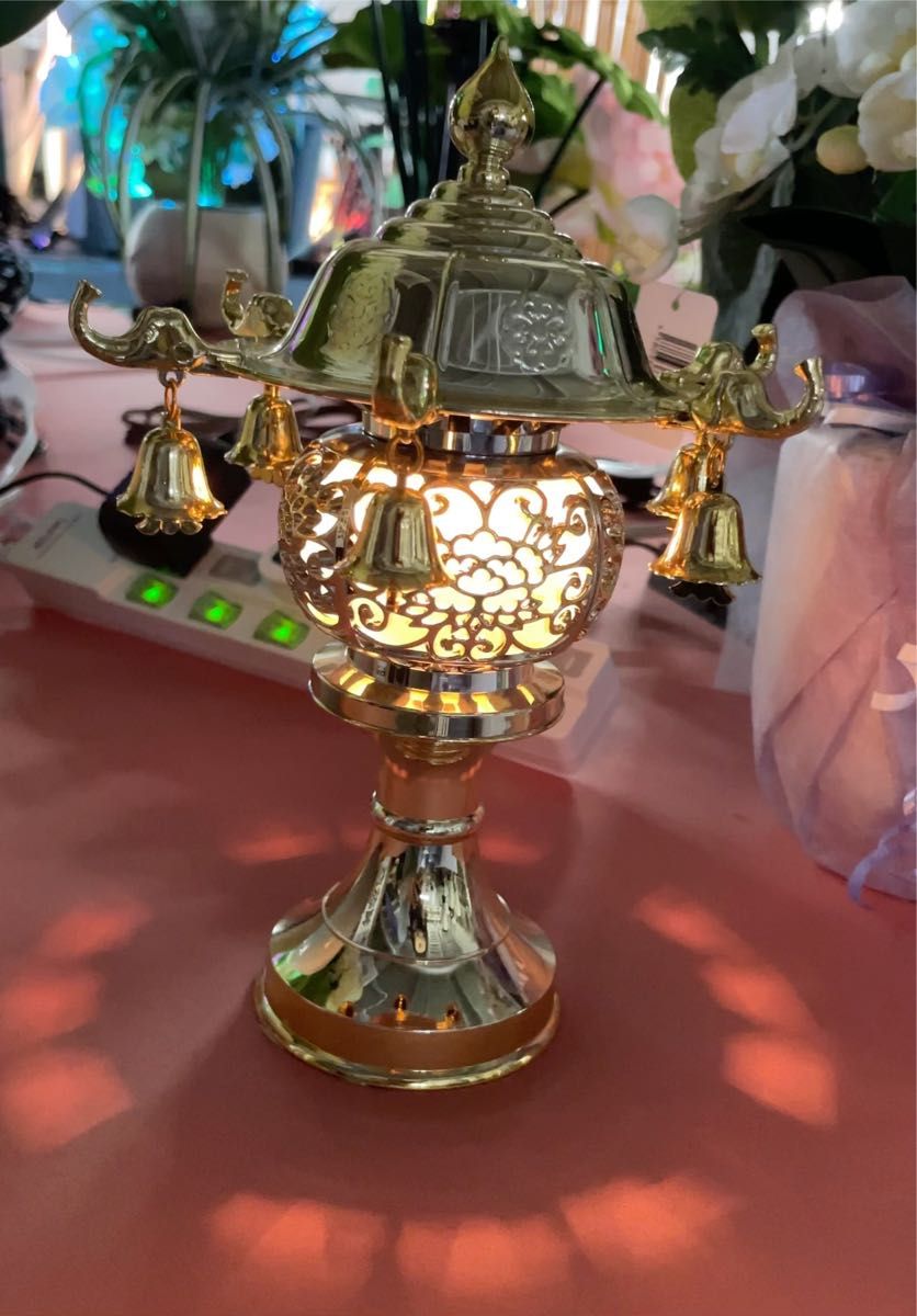 新品未使用の極楽灯12号(1対入、電気式)高さ42cm 仏具灯篭 照明器具 灯籠 仏具 盆提灯 灯ろう