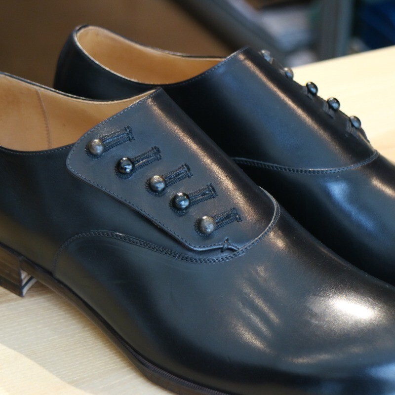 forme フォルメ ボタンシューズ Button Up Shoes Plain Toe Calf forme フォルメ ボタンシューズ Button Up Shoes Plain Toe Calf